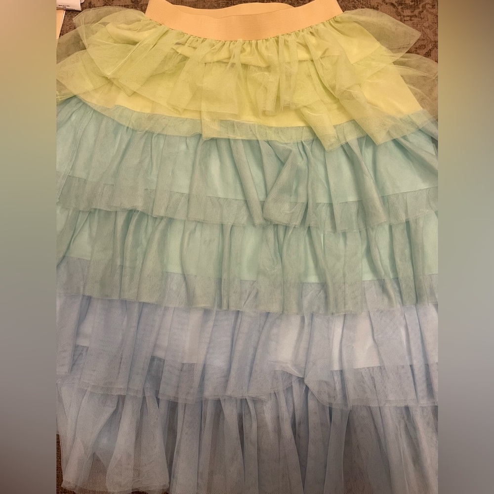 Elegant Layered Tulle Maxi Skirt